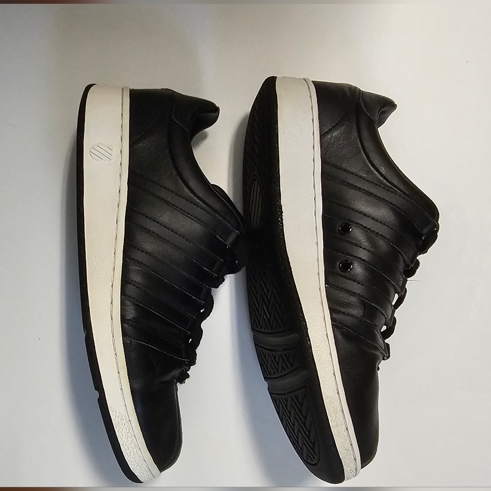 K-SWISS Black Leather Men's Size 9.5
